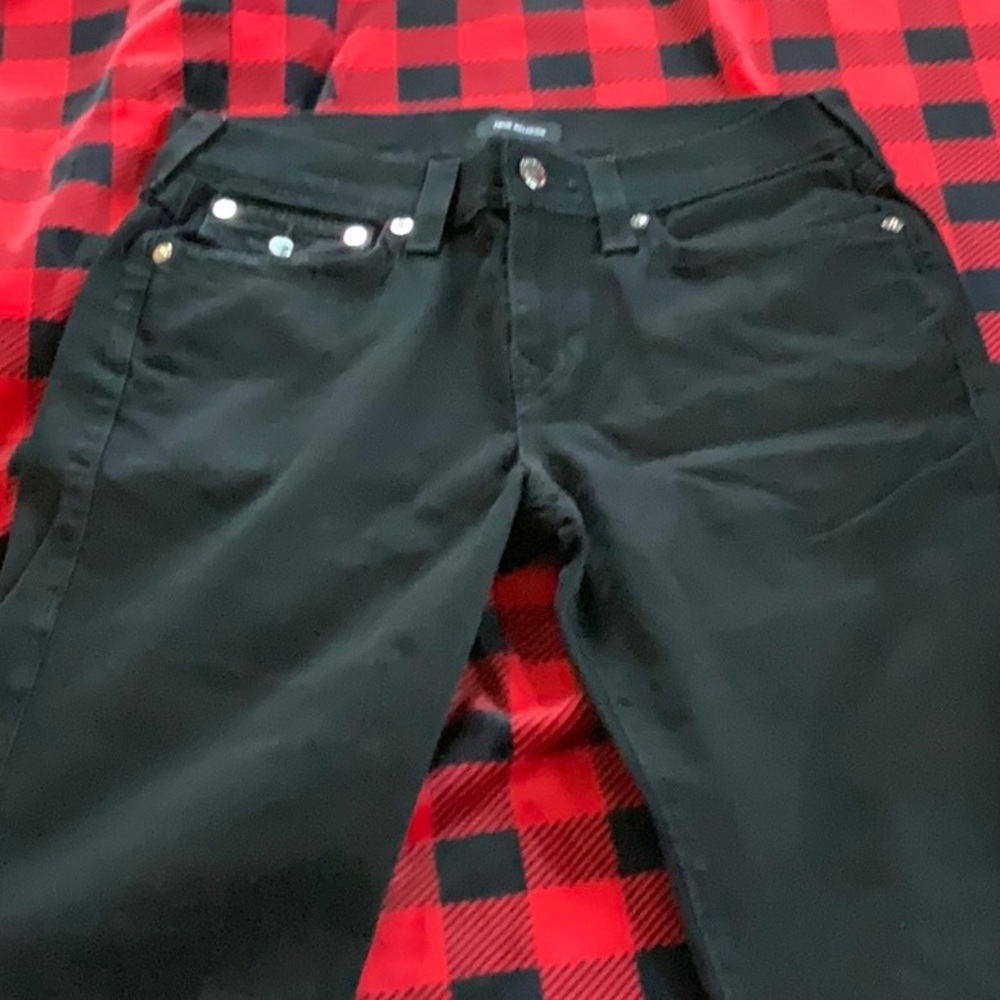 True religion cut off Jean shorts black size 32